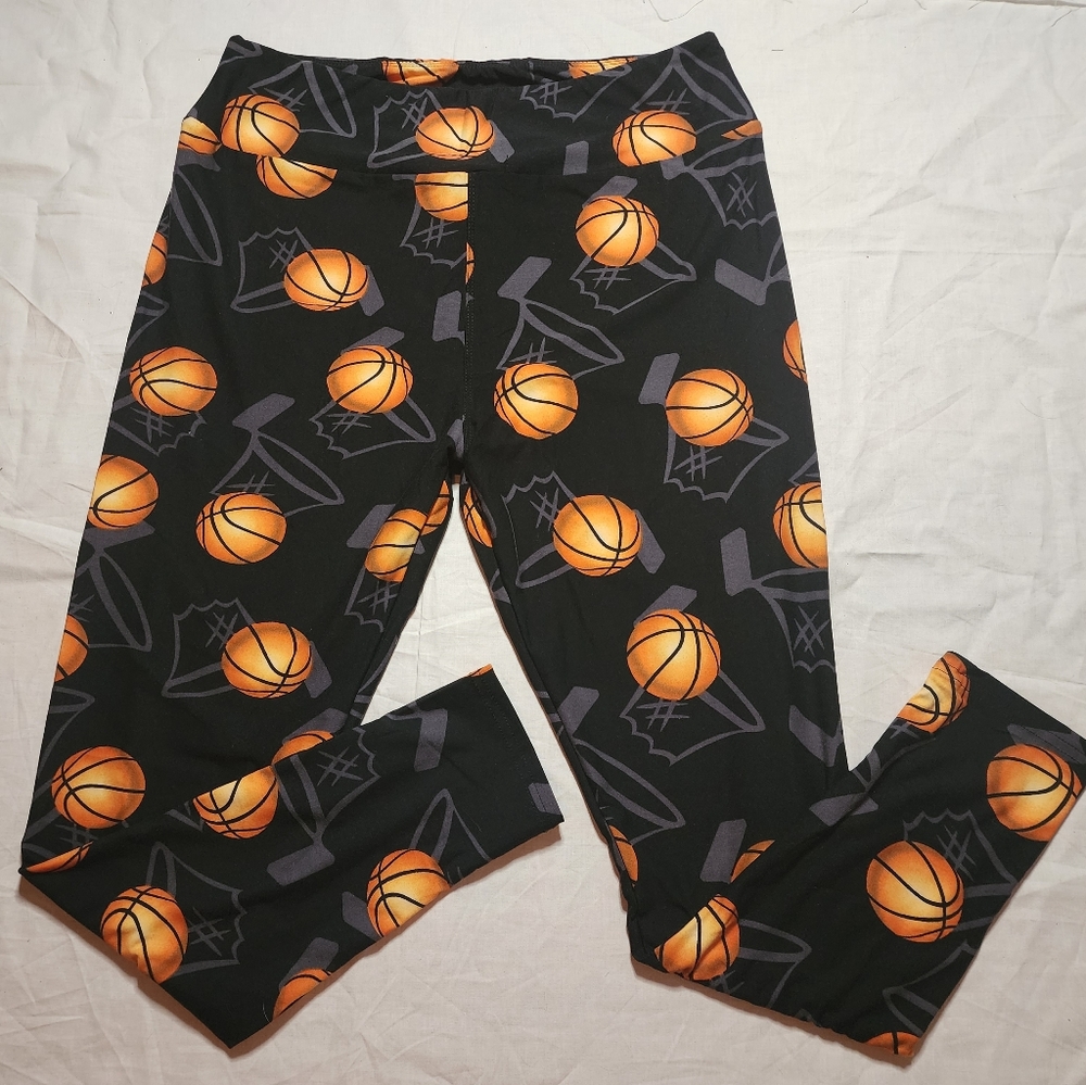 Charlie's Project Leggings Women's Tall & Curvy Black Basketball Pants NWT